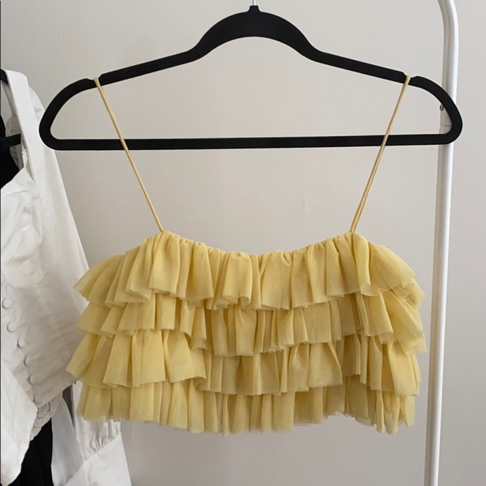 Yellow Zara Top